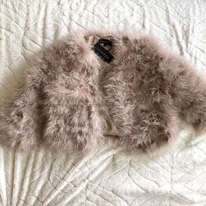 Jocelyn Fifi Feather Bolero Jacket